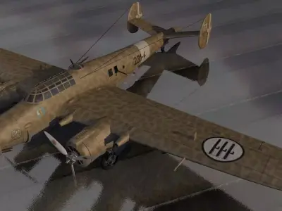 CANT Z-1007 bis-B Alcione 3D model