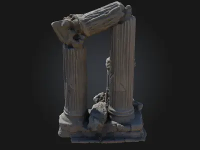Ancient Ruins  Timeless Echoes of a Forgotten Civilization 3D model
