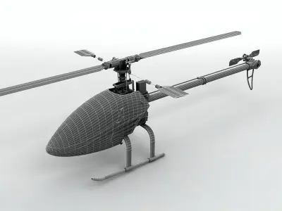 Viper 90 RC Remote Controlled Helicopter Low-poly 3D model