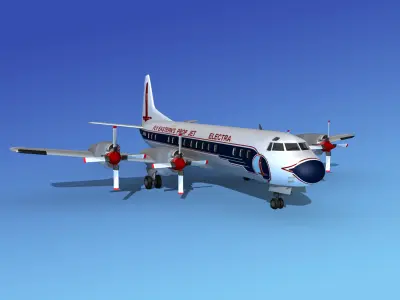 Lockheed L-188 Electra HP Eastern Airlines 1 3D model