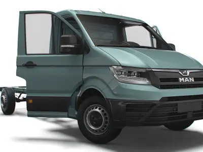 MAN TGE Chassis SingleCab L2 HQInterior 2023 3D model