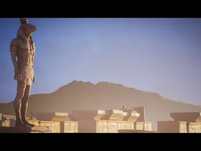 Antient Egypt Environment Kit - UE4 Low-poly 3D model