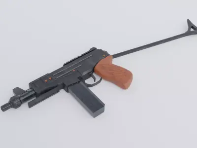 OTs-9 from Call of Duty Cold War 3D Model Low-poly 3D model