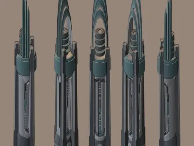 Iso Tower35 Free low-poly 3D model