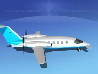 Piaggio Avanti P180 V08 3D model