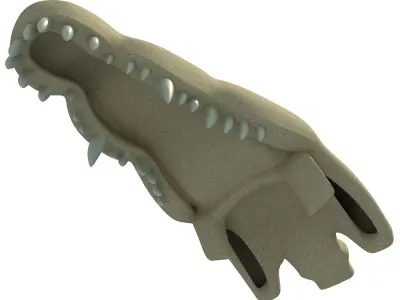 Crocodile Skull 8 3D model