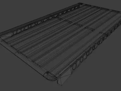 Roof Rack for SUV Low-poly 3D model