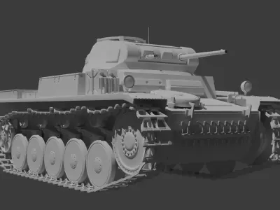 Panzer II Free Free 3D model