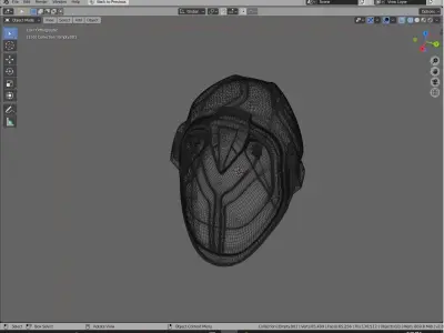 Skull Special Combat Helmet 3D model