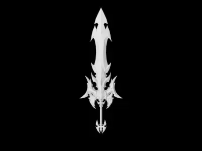 Succubus Greatsword Low-poly 3D model