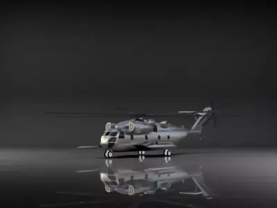 Sikorsky CH53-E Super Stallion helicopter 3D model
