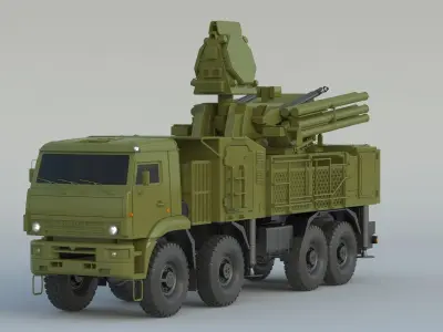 SAM Pantsir S1 SA-22 3D model