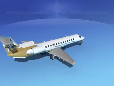 Embraer ERJ-135 Alaskan Jet 3D model