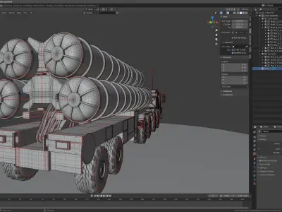 Baz 6909 S400 Launcher 3D model
