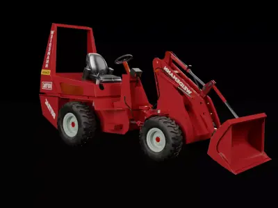 Weidemann 916DM Hoftrac Loader -Weidemann Hoftrac loader Low-poly 3D model