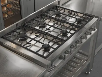 Commercial Kitchen Equipment 3D model