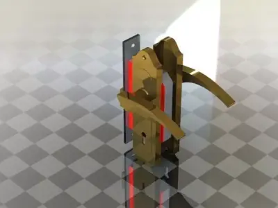 Regency door lock 3D model