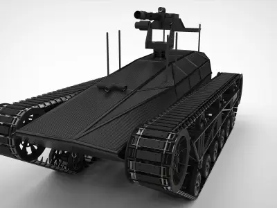 Tracked vehicle robot 3D model