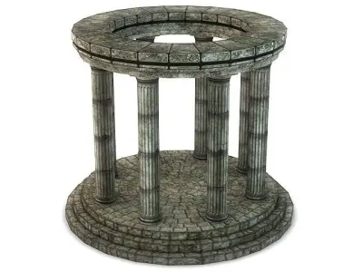 Stone Oracle Temple 3D model