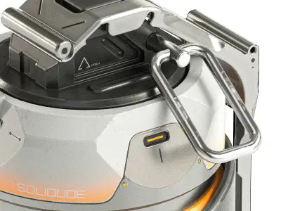 Sci-fi Grenade V9 PBR Low-poly 3D model