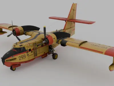 Canadair CL-215 1969 3D model