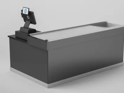 Cash Counter 3D model