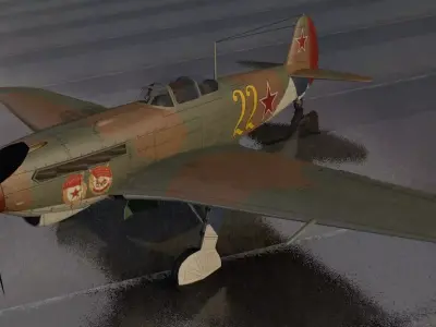 Yakovlev Yak-9D 3D model