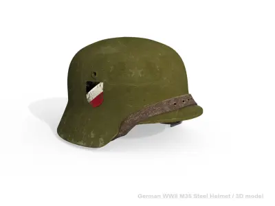 German Helmet of wwII 3D model