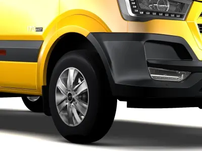 Hyundai H350 Minibus SWB 2017 3D model