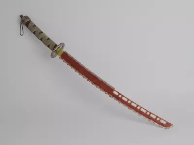 Chainsaw sword Free low-poly 3D model