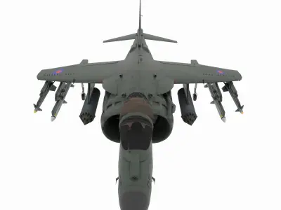 Aircraft01 british fighter jet - british fighter jet 3D model