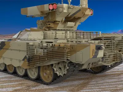 Tank Terminator BMPT 72 Algeria 3D model