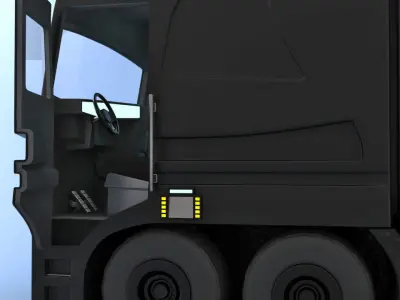 Futuristic Semi Truck 3D model