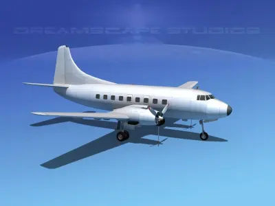 Martin 404 Bare Metal 3D model