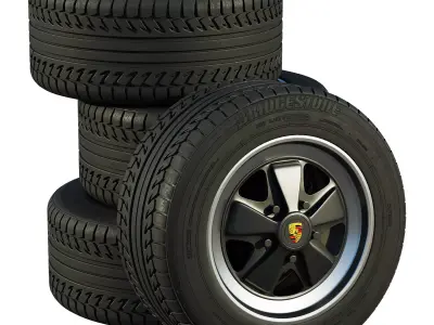 Porsche wheels 3D model