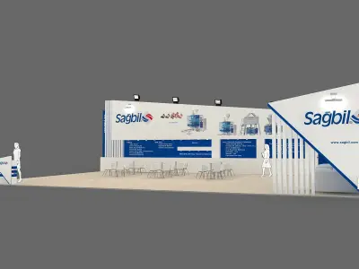 Exhibition Stand - ST0035 3D model