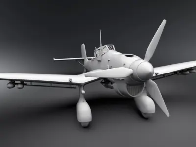 Junkers Ju 87 Stuka Scale model 3D print model
