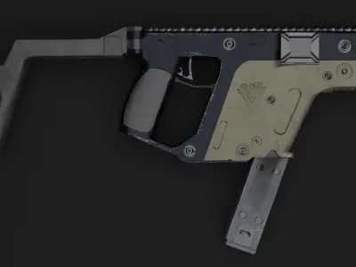 Kriss vector Low-poly 3D model