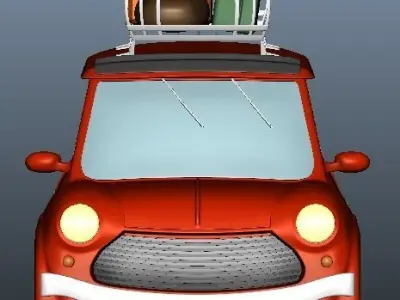 Cartoon leisure car Free 3D model