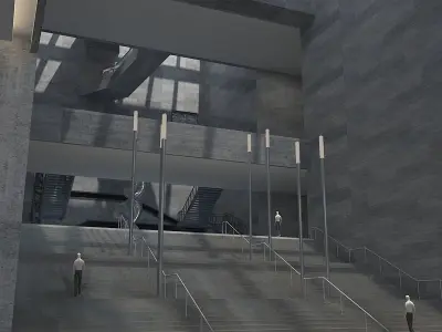 Museum Hall 3D model