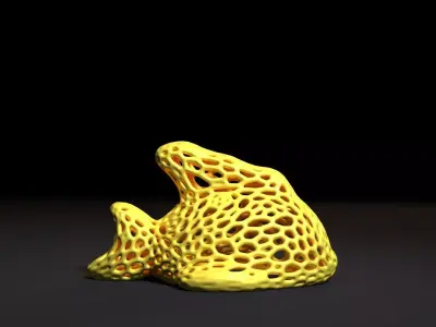 Fish  Voronoi 3D print model