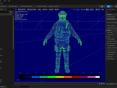 Casual Soldier 30 Low-poly 3D model
