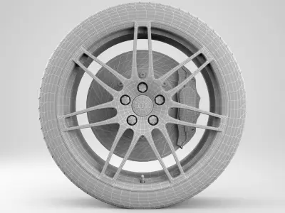 Audi RS4 Rim 3D model