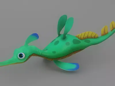 Cartoon Fish 5 Low-poly 3D model