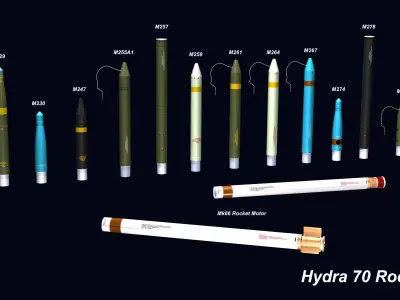 Hydra 70 Rocket v2 3D model