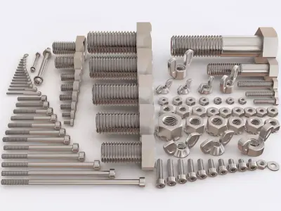 Nuts Blots and Screws vol 02 3D model