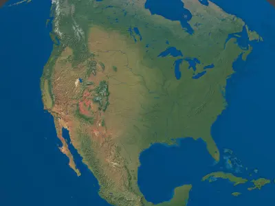 EarthGlobe16k earth 3D model