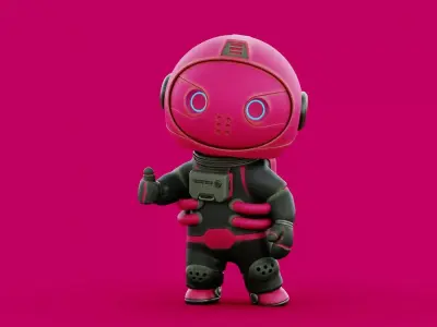 SPACE MAN-05 RIGGED 3D model