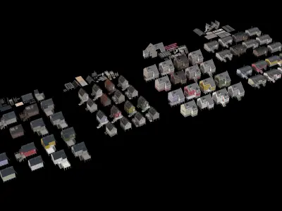 Plan V Arctic Settlement A Multi-Purpose World-Building Kit 3D model