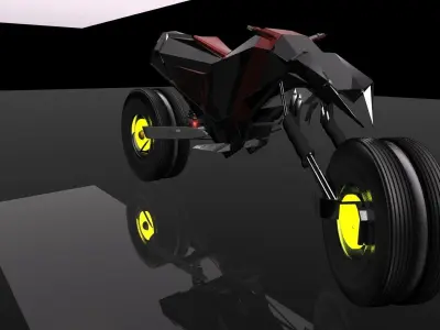 aurora bike x-sis Low-poly 3D model